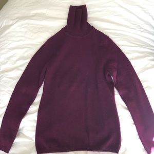 Cashmere Turtleneck Eggplant Size S